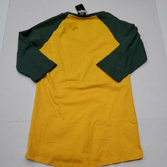 NWT Green Bay Packers Yellow Long Sleeve Top Shirt Women's Small New With Tags - Picture 8 of 8